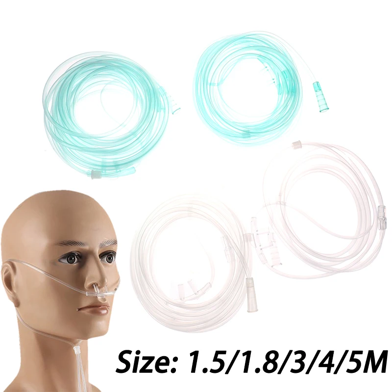 1.5/1.8/3/4/5M Disposable Oxygen Tube Double Nasal Oxygen Tube Independent Packing Medical Care Machine Breathing Cannula