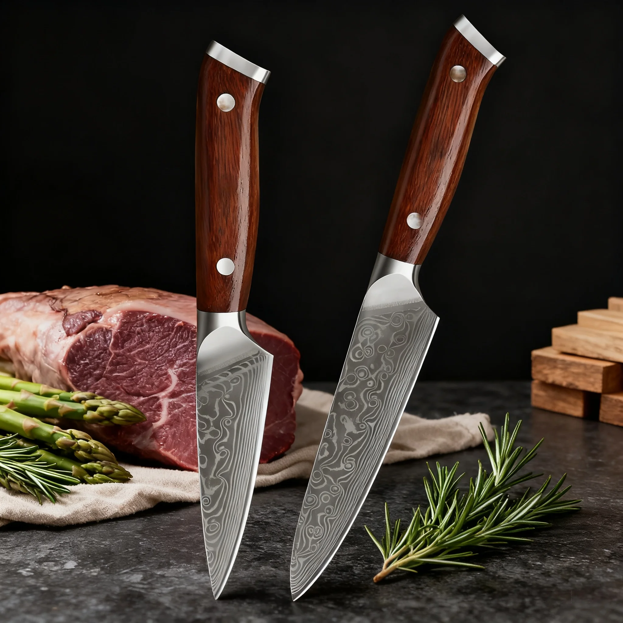 1PC,Professional Kitchen Knife 67 layers Damascus Steel Slicing Knife Meat Fruit Peeling Knife Kitchen Tools Cooking Tools
