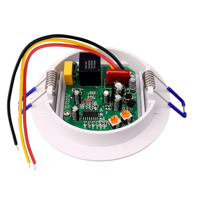 1 قطعة 220 فولت ثلاثة أسلاك أضواء LED المنزلية مروحة متعددة الوظائف تأخير الوقت الاستشعار سهلة التركيب