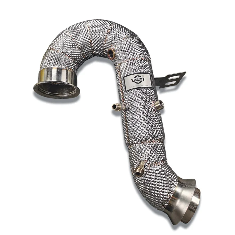 Suitable for Mercedes-Benz AMG GT50 modified exhaust head section supports customized original car Super 100 mesh factory direct