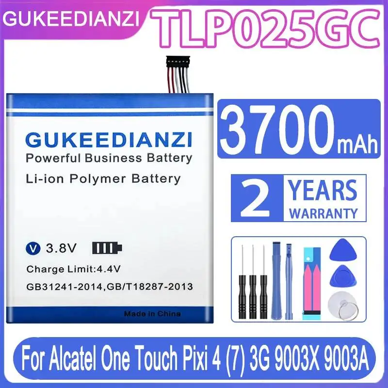 

Аккумулятор TLP025GC для мобильного телефона Alcatel One Touch Pixi 4 7 3G 9003X 9003A, 3700 мАч, безопасный