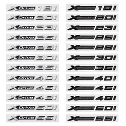 3D ABS Car Fender Rear Trunk Decal XDrive 18i 20i 23i 25i 28i 30i 35i 40i 45i 48i 50i 55i Emblem Badge For X3 X5 X6 Sticker