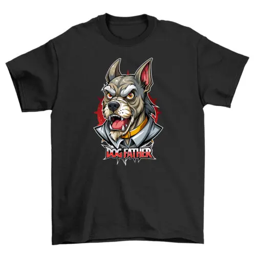 The Dog Father - Funny T-Shirt for Paw-some Dads! 100% Cotton, Hilarious Tee, Un