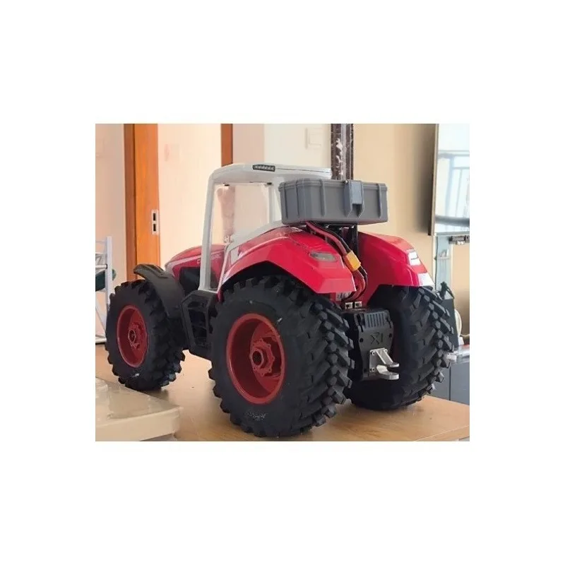 Crossrc TL4 1/8 RC Tractor External Battery Compartment 3D Printed Rear Mount Screw or Tape No-Drill Battery Snap-fit Design