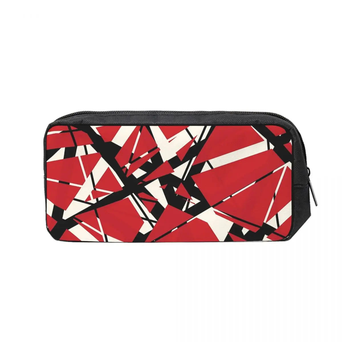 Estuches para lápices EVH Authentic Stripes Van Halen (rojo) para estudiantes, caja para lápices escolar, bolsa para lápices, estuche grande para lápices, suministros de papelería