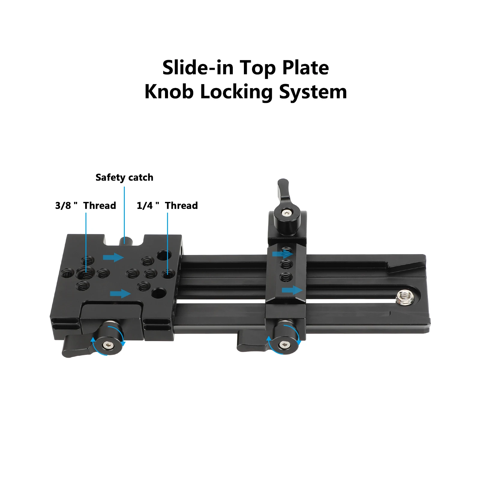 SZRIG Manfrotto-Type Quick Release Plate with Clamp Set 178mm/95mm Plate For Arca Swiss Tripod Monopod Ball Head