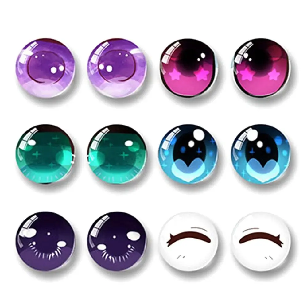 20pcs/10pairs High Quality 6mm-40mm Eyes Crafts Eyes Crystal Plastic Puppet Crystal Eyes Parts DIY Doll Accessories