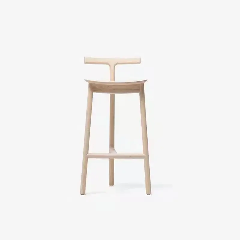 Барные стулья из массива дерева для планшетов, Скандинавский дизайн, высокие стулья для отдыха, современный минималистичный домашний барный стул, мебель