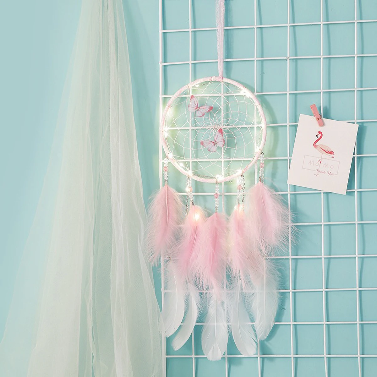 다채로운 Boho Dreamcatcher - 수제 나비 - Boho Wind Chimes 리뷰 및 가격