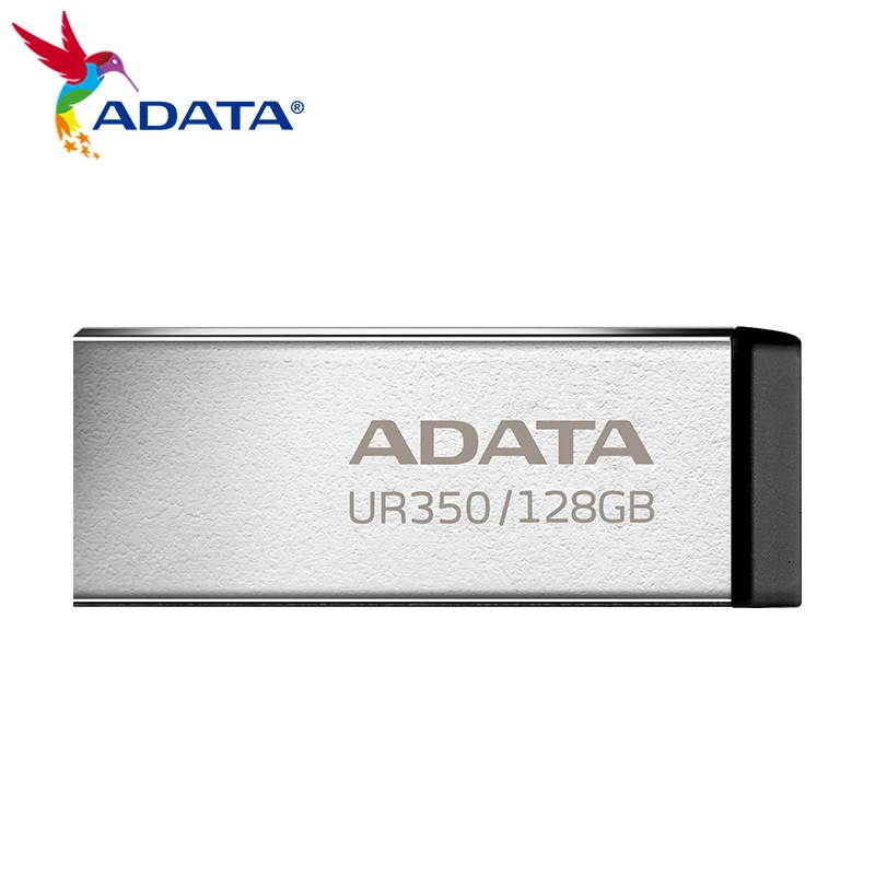 ADATA Metal USB 3.2 Pen Drive UR350 Original USB Flash Drive 32GB 64GB 128GB 256GB Memory Stick U Disk for Computer