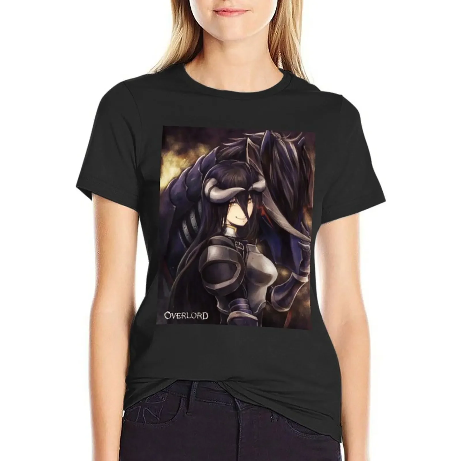 

Overlord Albedo T-Shirt quick drying shirts graphic tees customs design your own t shirts for Women