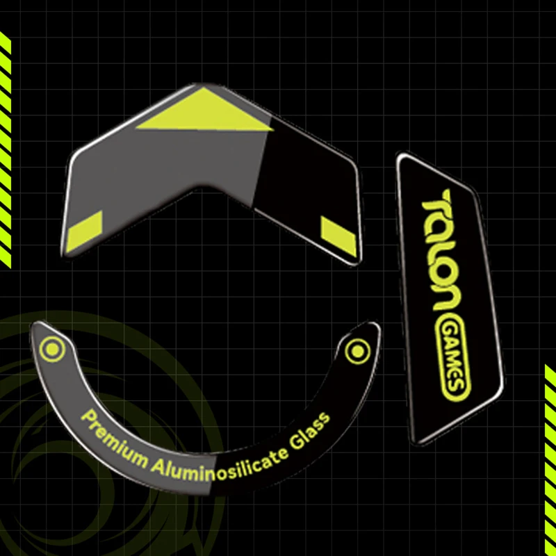 1Pack TALONGAMES Glass Mouse Skates Glide Feet Pads Mouse Feet Sticker for G502 G502X Pulsar X2/X2mini Rounded Curved Edges