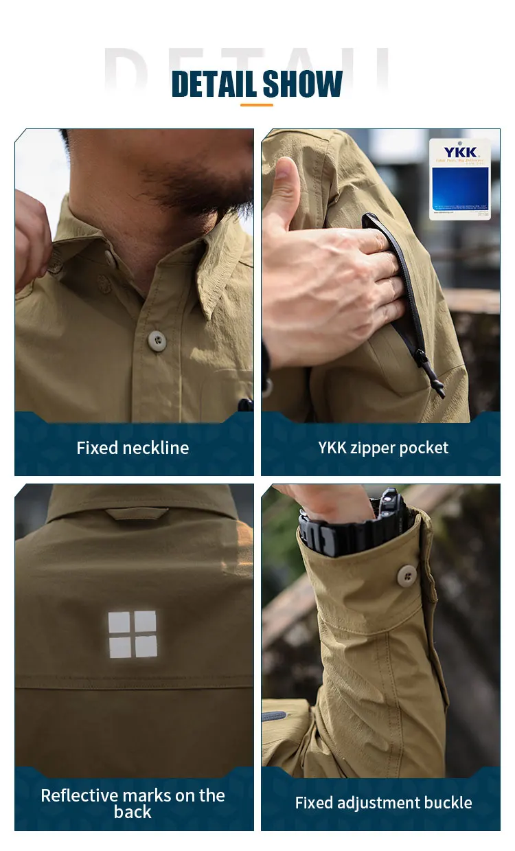 Emersongear Blue Label Triple Tech Tac-Shirt Langarmshirts Herren Pendler T-Shirt Outdoor Angeln Jagd Wandern KH Nylon – Detail 7