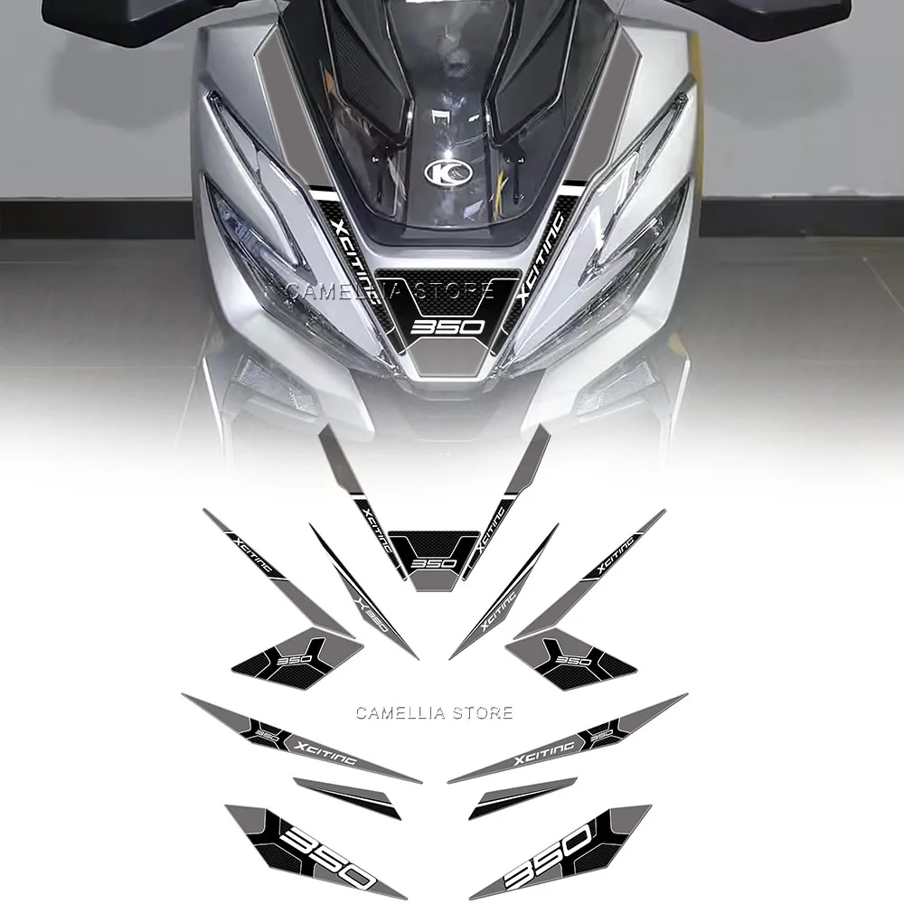 

Motorcycle Sticker Waterproof Motorcycle Tank Pad Sticker New Motorcycle Shell Sticker Kit for KYMCO Xciting X350