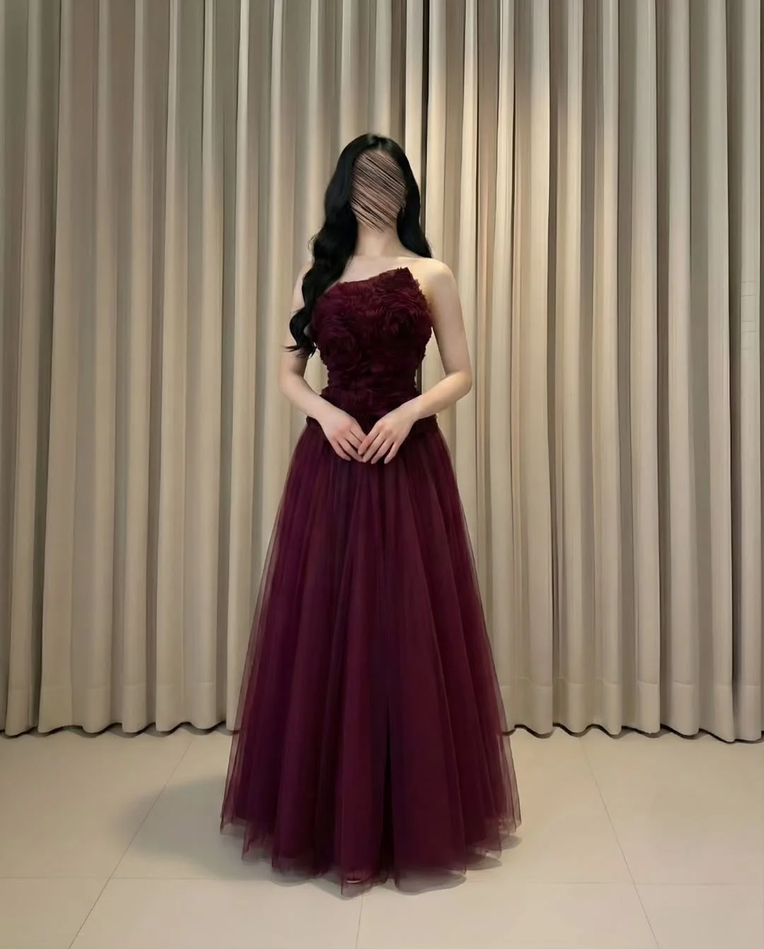 

Arabian Night Birthday Dress For Woman Formal Occasion Prom Gowns Dresses Claret Strapless Beads on clearance sale Customized