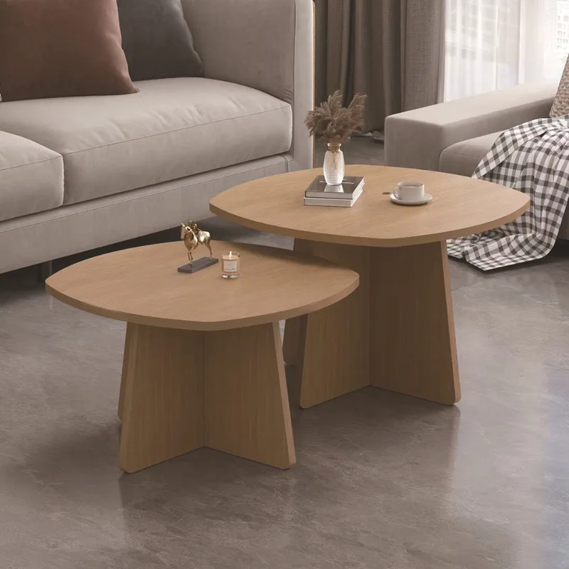 A few small coffee tables by the sofa, living room, household bedside shelves