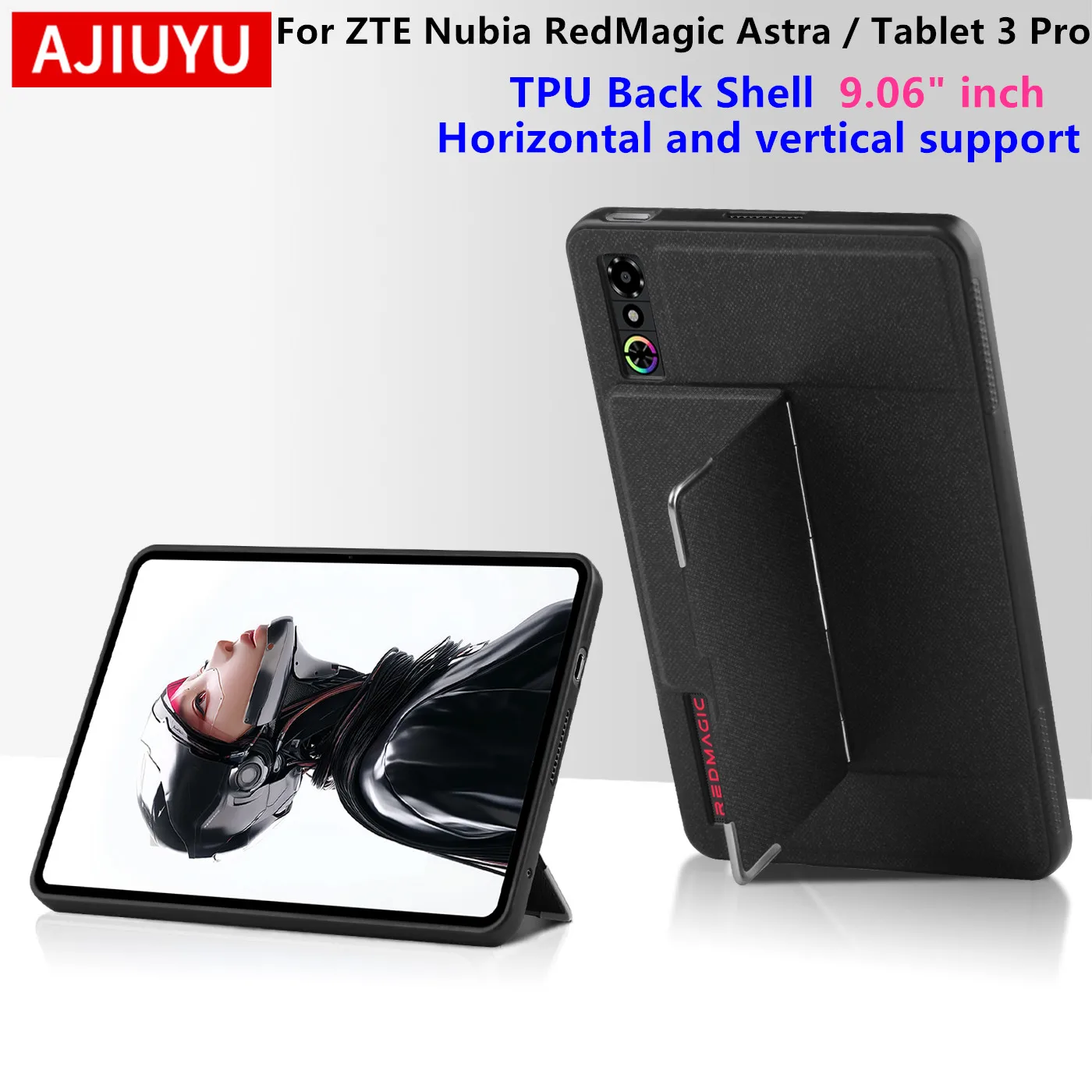 For RedMagic Astra Gaming Tablet Case Stand Cover for ZTE Nu