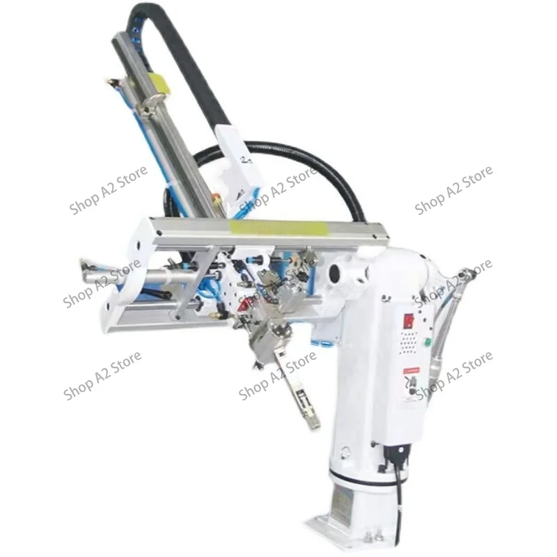 Injection molding machine robot cantilever take double arm automation