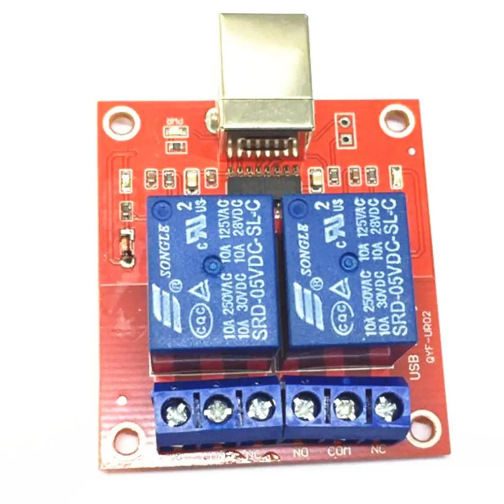 2 Channel Relay Shield Module Voltage Control Electronic Relay Interface for Automation System MCU PLC