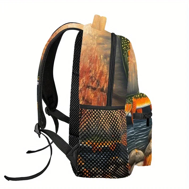 Custom Bag Brook Trout Fly Fishing (5) [Customized] Any Pattern Customization, Travel Backpack, Hiking Sports Backpack, Computer