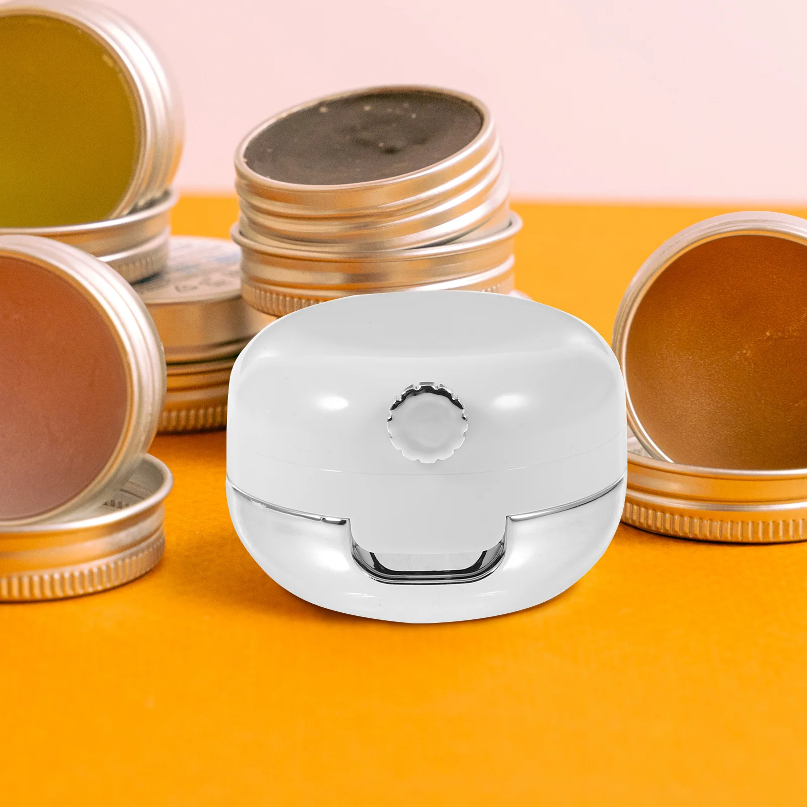 

2Pcs Lips Balm Box Empty Silicone Container Reusable Lip Gloss Case Minimalist Makeup Organizer Travel Essential