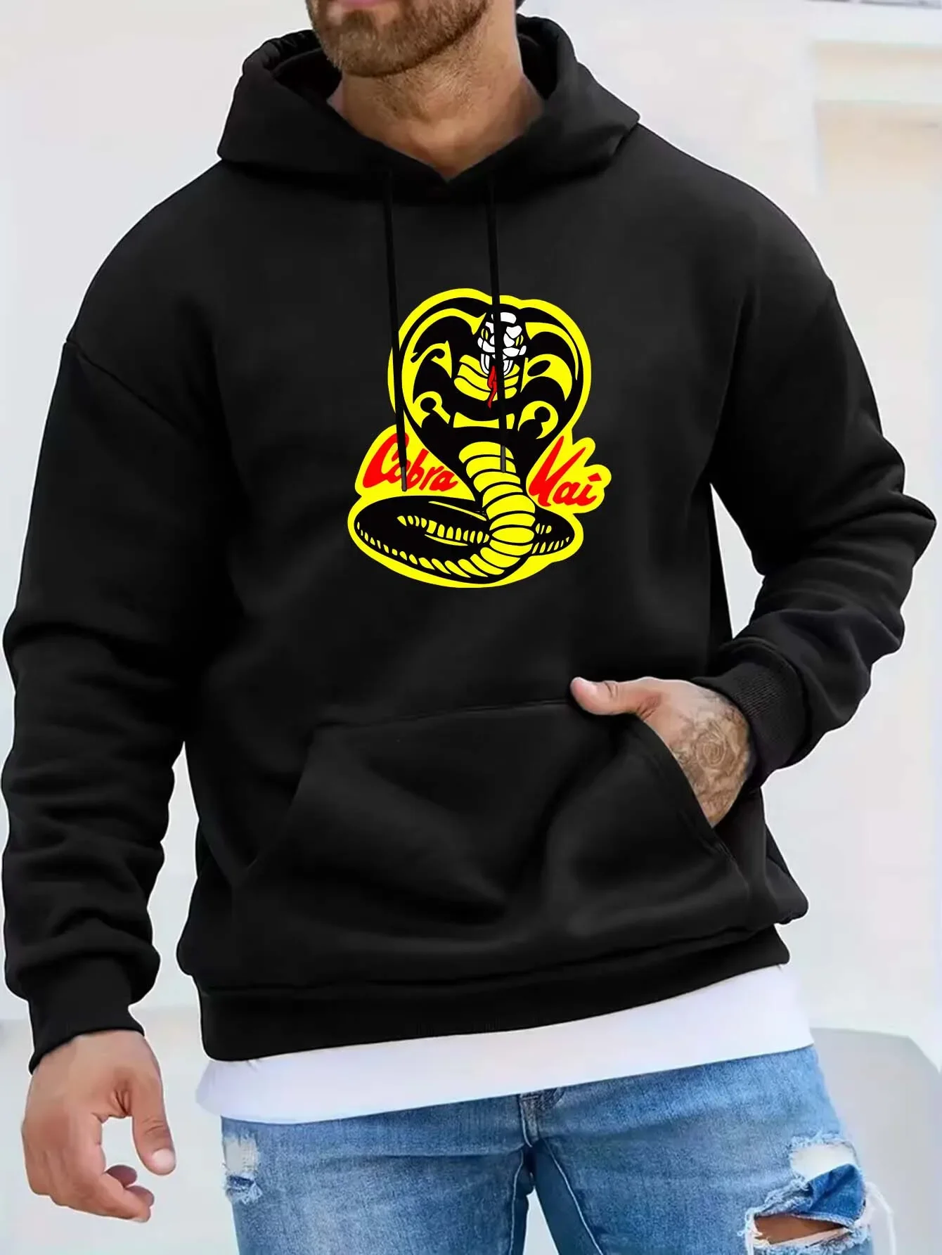 Unisex 2026 Cobra Graphic Print Hoodie Oversized Pullover Long Sleeve Fashion Streetwear Sweatshirt, Multiple Colors Available