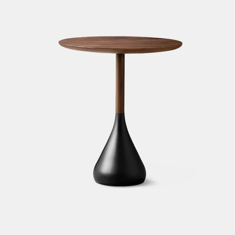 Solid wood side table high-end small round  living room sofa small coffee Italian minimalist corner