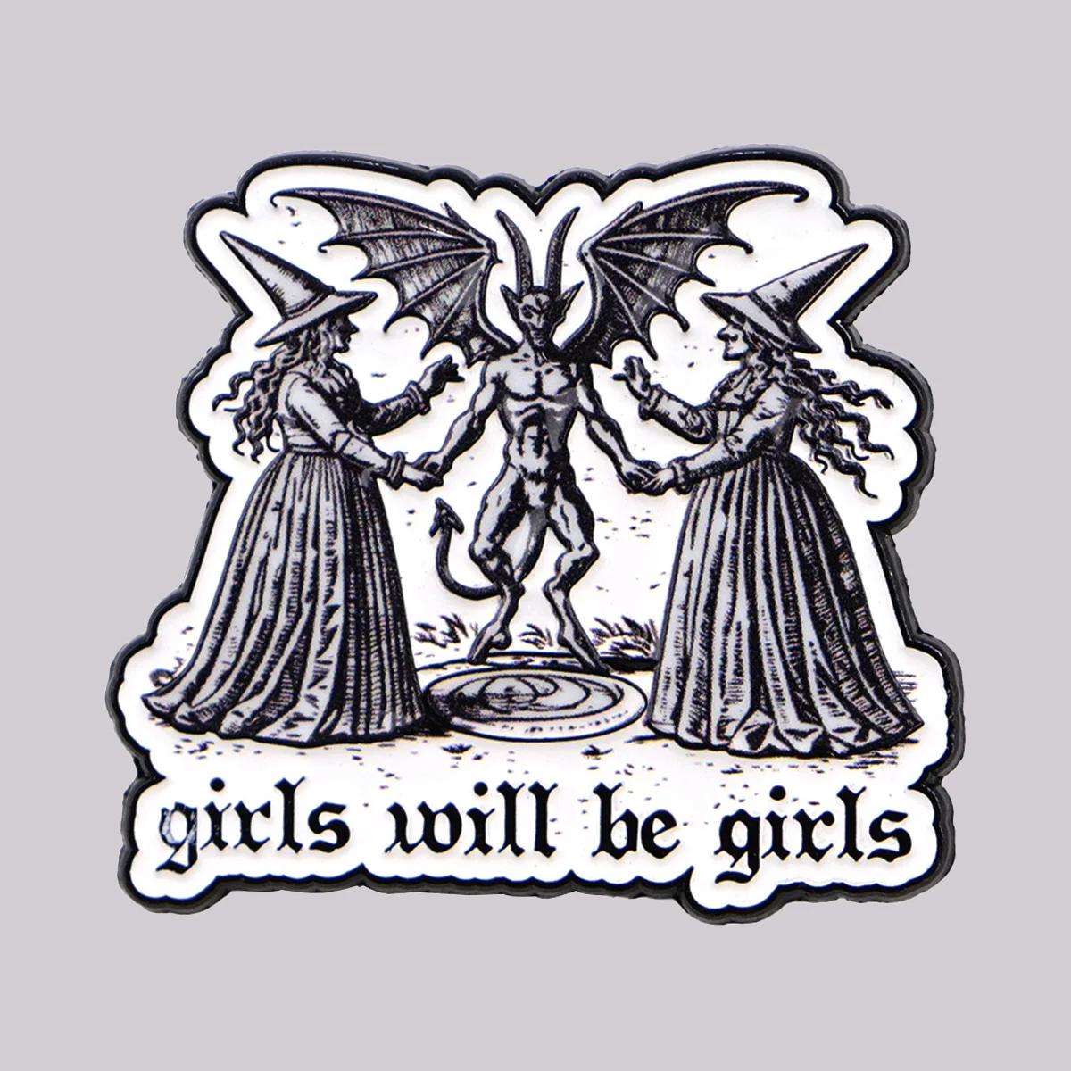 Feminismus Emaille Pin Lustige Hexe Brosche Pines Anstecknadeln Abzeichen auf Rucksack Kleidung Accessoires Modeschmuck Freunde Geschenke