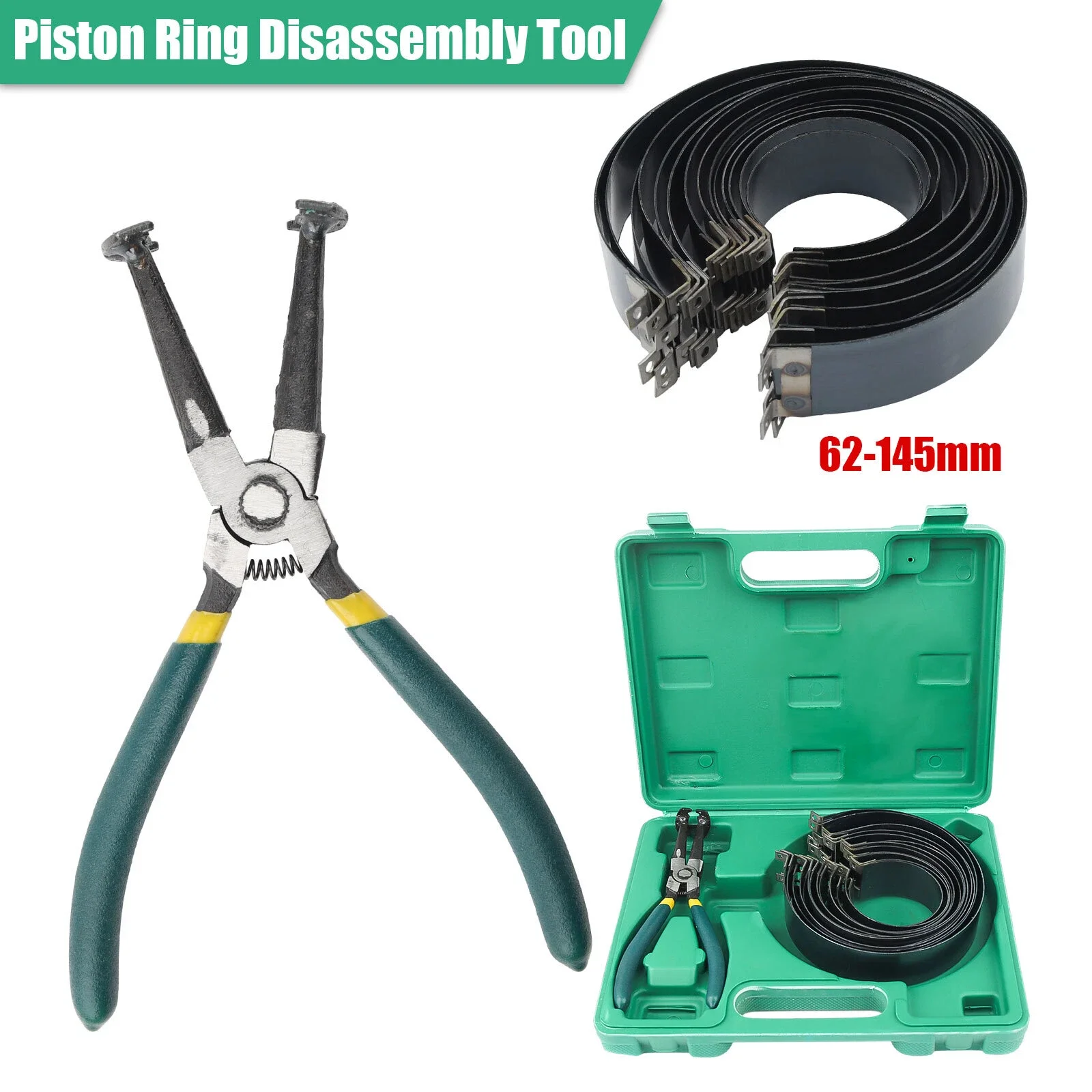 

Motorcycle Piston Ring Removal Tool Set With Piston Ring Removal Pliers Piston Compressor 14 Band Car Repair Tool Accessories
