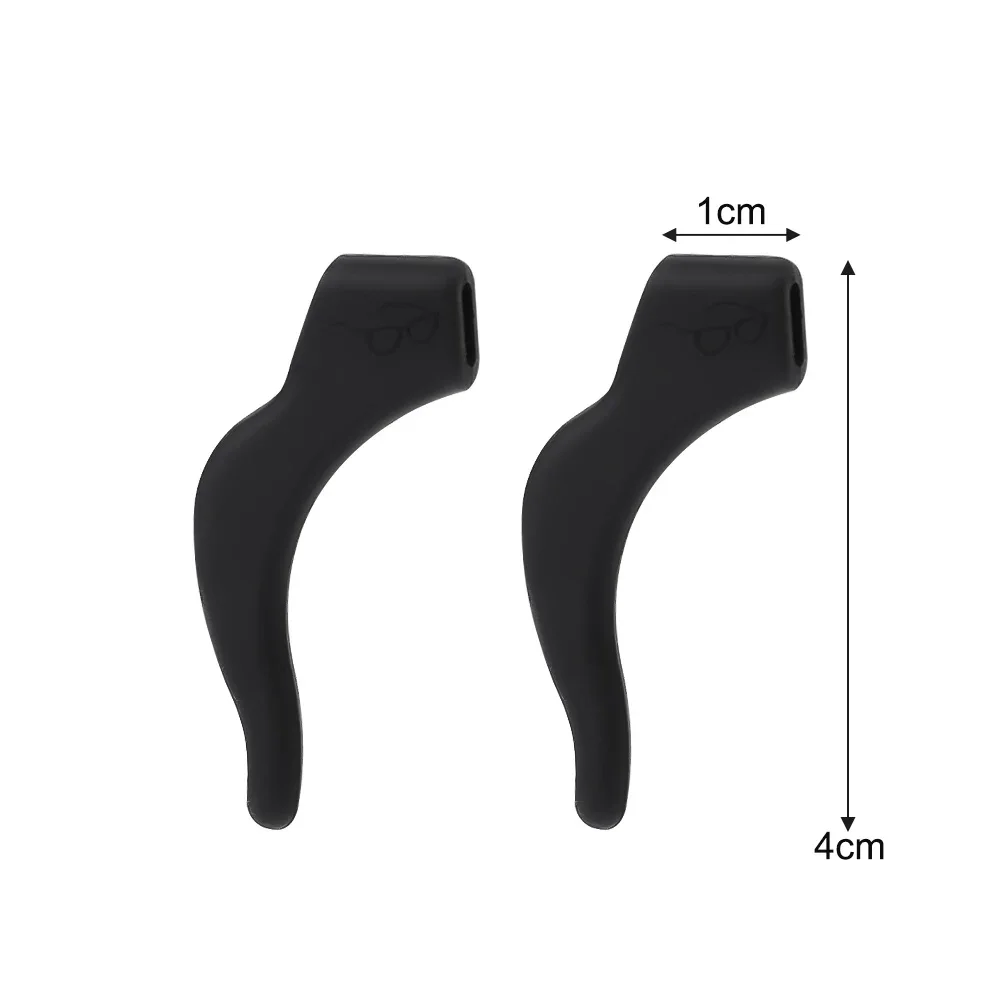 2-60pairs سيليكون المضادة للانزلاق الأذن السنانير النساء الرجال عدم الانزلاق نظارات الساق الأذن كم واضح مكافحة سقوط نظارات حامل اكسسوارات