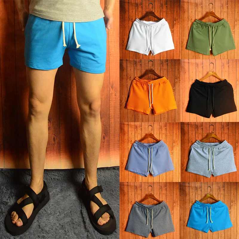 

Новая мужская эластичная футболка из чистого хлопка длиной ниже четверти Fitn Running orts со средней талией Faion Urban Sle Summer Sp...