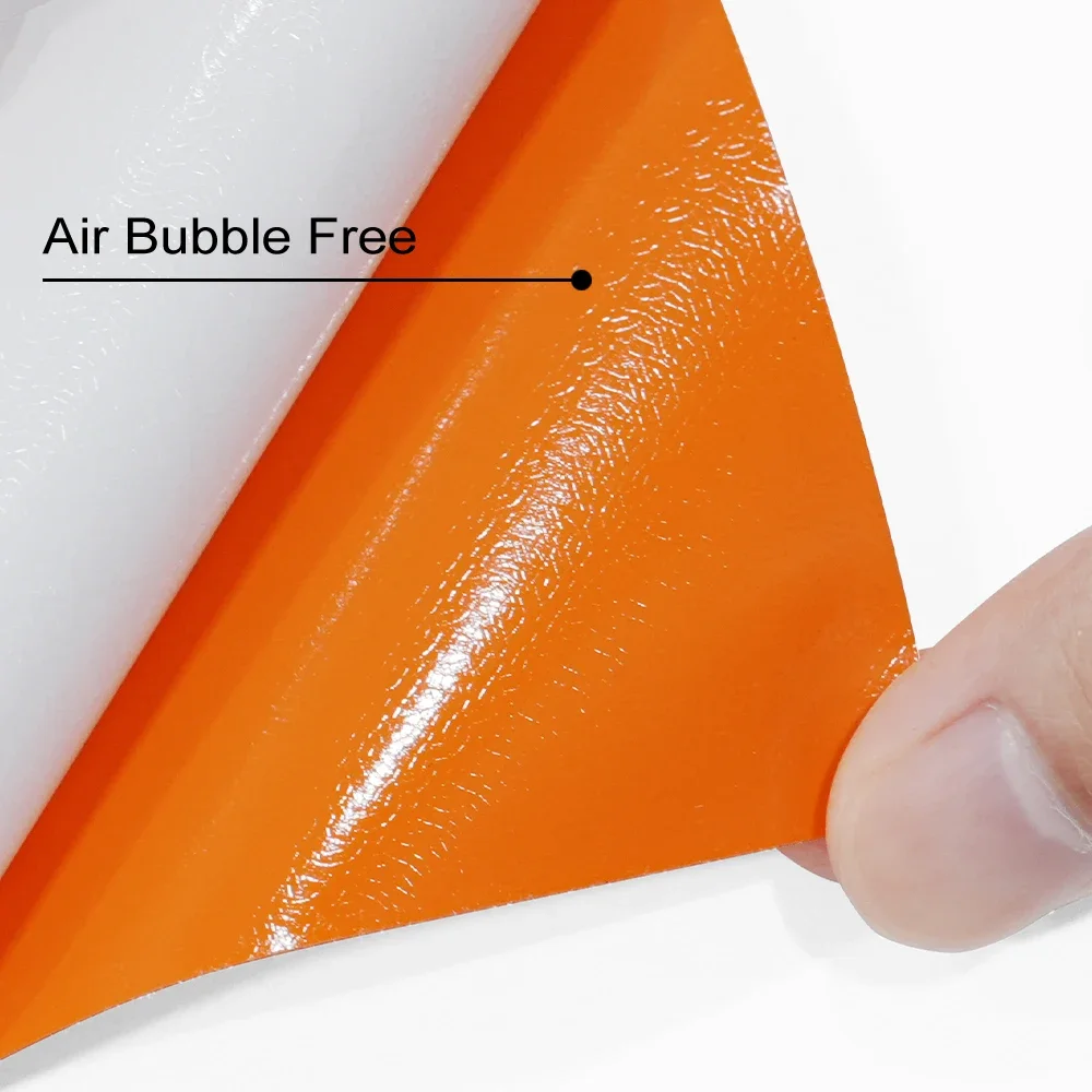 Bright Orange Glossy Car Film Covering Vinyl Wrap Stickers Bubble Free Car Sticker Car Accessories Exterior Interior Decoration - view 5