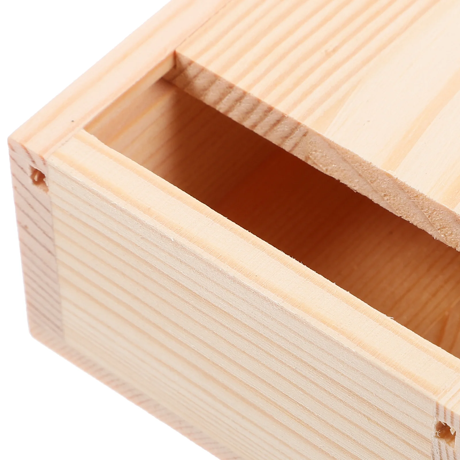 

Portable Wooden Jewelry Case Sturdy Structure Trinket Box Decorative Organizer for Travel Home Use Small Size Wood Jewelry Box