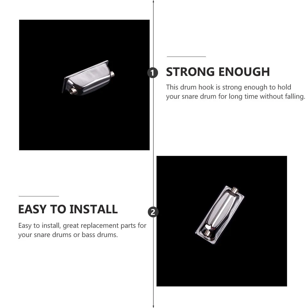

2 Pcs Snake Drum Set Snare Lugs and Tension Rods Claw Hooks Connector Parts Accessories Iron Tube for Drums