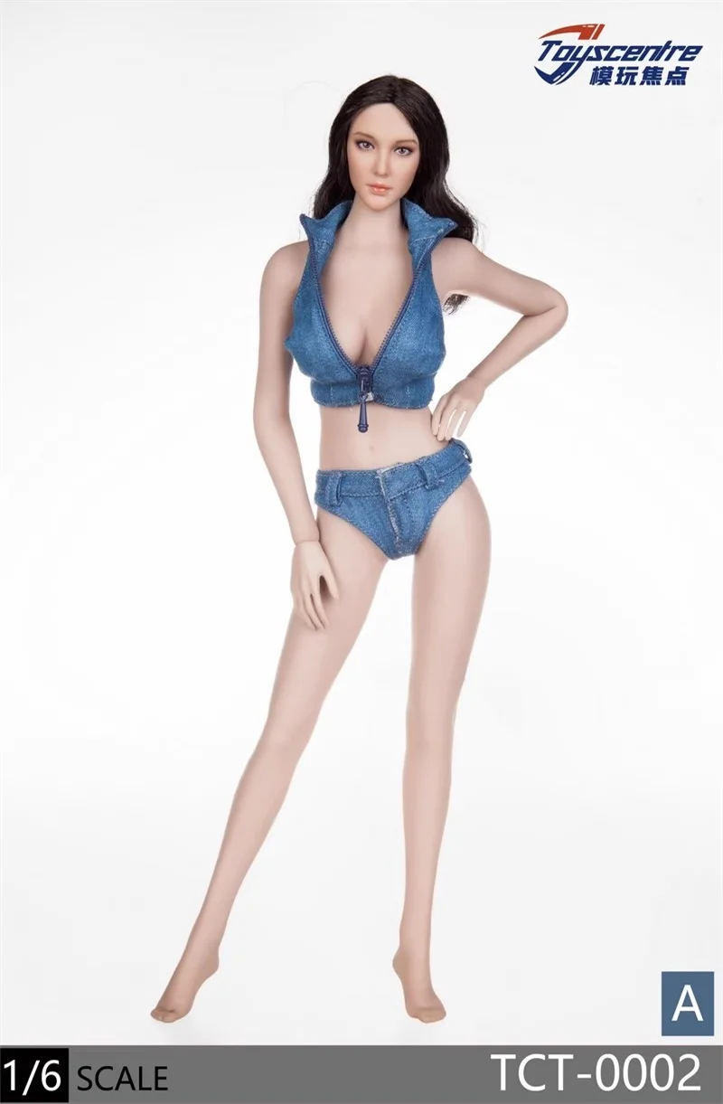 Toyscentre TCT-0002 1/6 Weibliche Mode Sommer Denim Bikini Set Modell Zubehör Fit 12'' Action Figur Körper Auf Lager