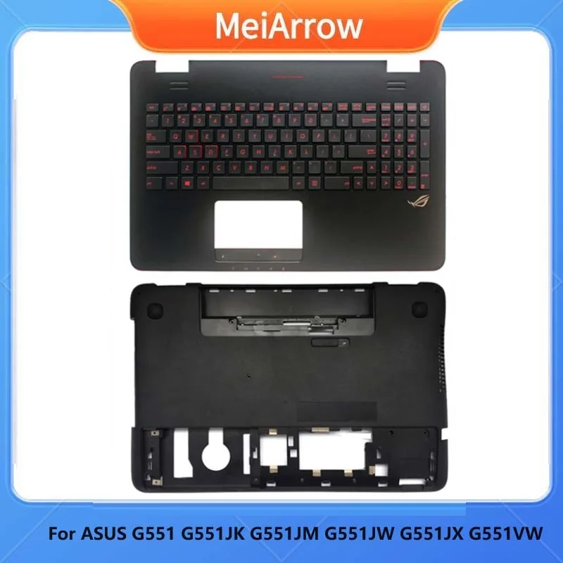 

New/org For Asus G551 G551J G551JK G551JM G551JW G551JX G551VW G551V Palmrest US/UK keyboard upper cover Backlight / Bottom case