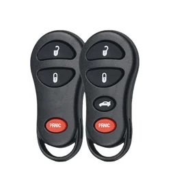 Remote Car Key Shell Case for Chrysler PT Cruiser Town & Country Dodge Ram 1500 Caravan Jeep Voyager Dakota Cherokee Fob Case