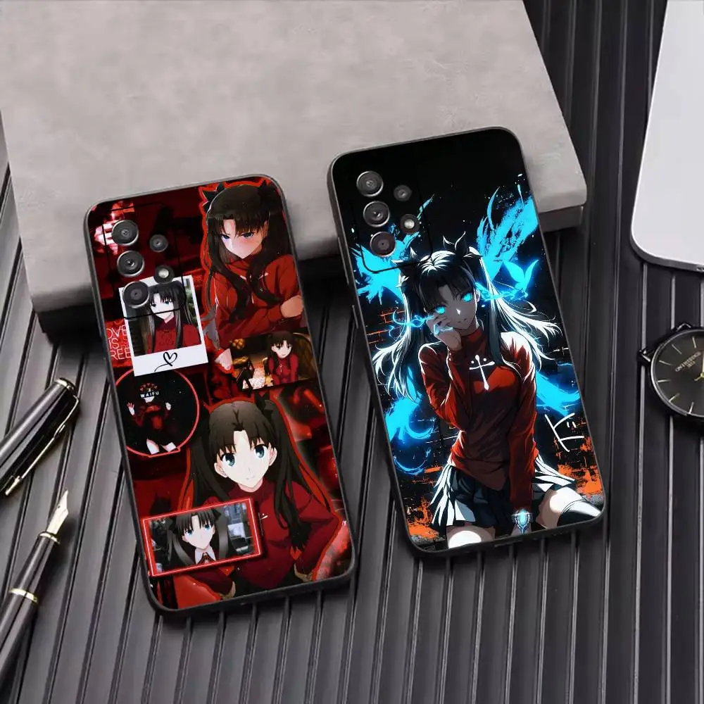 Popular Anime F-Fate R-Rin Gift Phone Case for Samsung Galaxy S23,S24,S25,S22,Ultra,S21,Plus,FE,Lite,Note,10,Black Cover