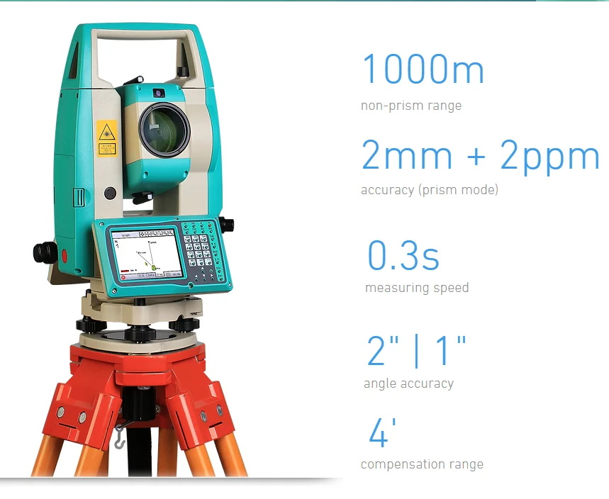 Instrumento topográfico Ruide Estación total Ruide RTS-862R10A RIS 2'' mayor precisión de ángulo