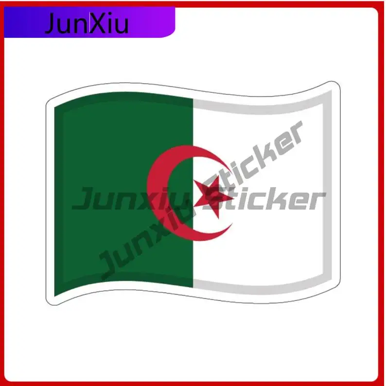 

Algerian Flag Sticker Algeria Flag Decals Decoration Pvc Boat Accessories Suv Camper Windshield Bumper Truck Laptop Phone Case