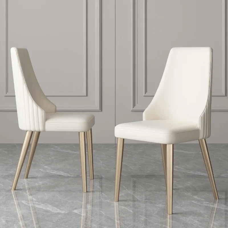 노르딕, 등받이 식탁 의자, 고급, 연철, 가벼운 럭셔리, 가정, 여가