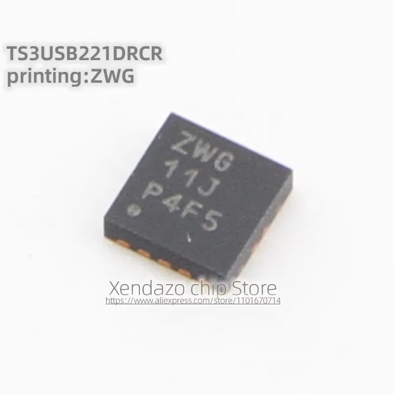 5pcs/lot TS3USB221DRCR TS3USB221DR Silk screen printing ZWG SON-10 package Original genuine Analog switch multiplexer chip