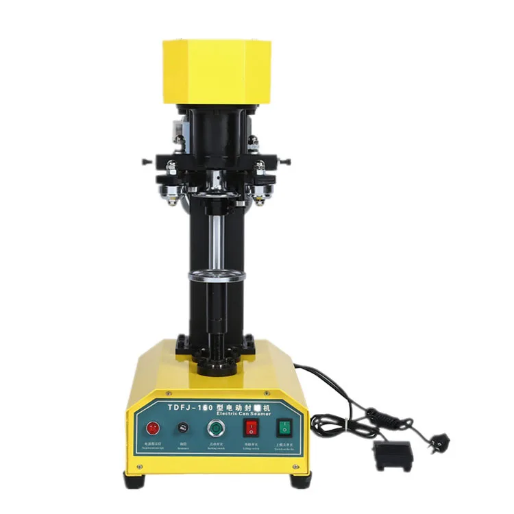 

Electric Small Vertical Can Sealing Machine for Food & Beverage Processing Factory Special From Can Processing Equipment