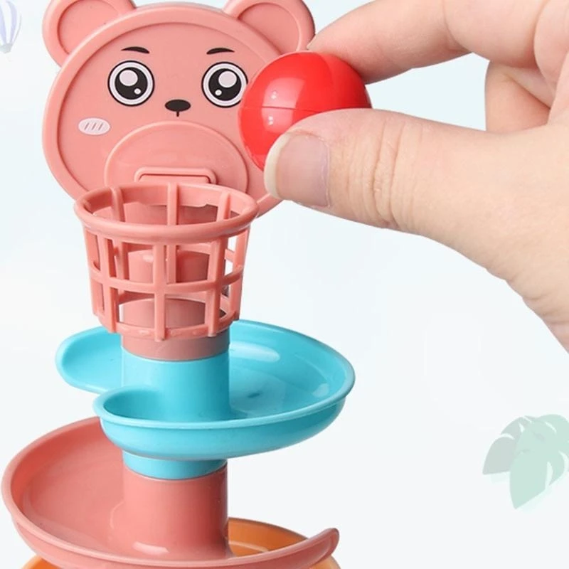 

Children's Track Rotating Music Rolling Ball Stacking Music Toy 15UB