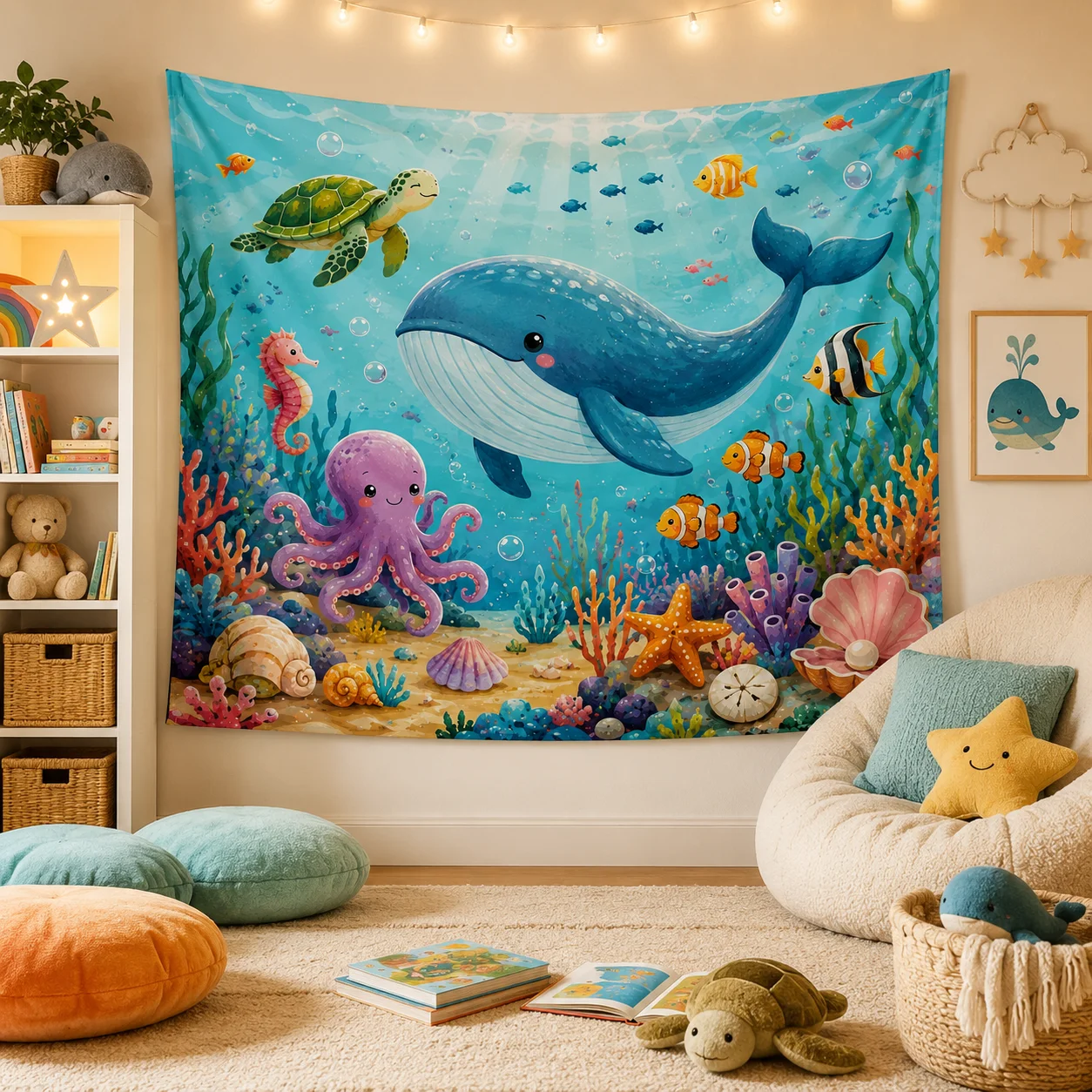 Custom Tapestry Polyester Fabric Wall Hanging Personalized Backdrop with 4 Corner Holes Photo Background Home Party Decor