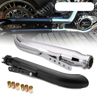Motorcycle Turn Out Exhaust Muffler Pipe Tapered Silencer Slash Cut for Harley Honda Cafe Racer Suzuki Intruder LC VL 1400 1500