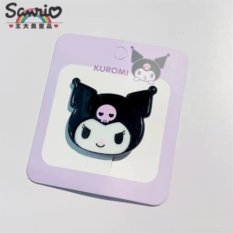 Sanrio kawaii prawdziwa Hello Kitty Kuromi Cinnamoroll spinka do włosów słodka boczny zacisk dziewczynka cartoon cartoon prążki grzywka spinka