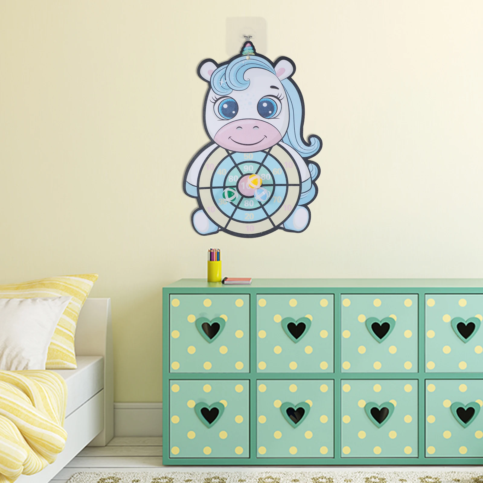 

Kids Throwing Toss Ball Toy Sticky Board Toys Fabric Educational Kids'