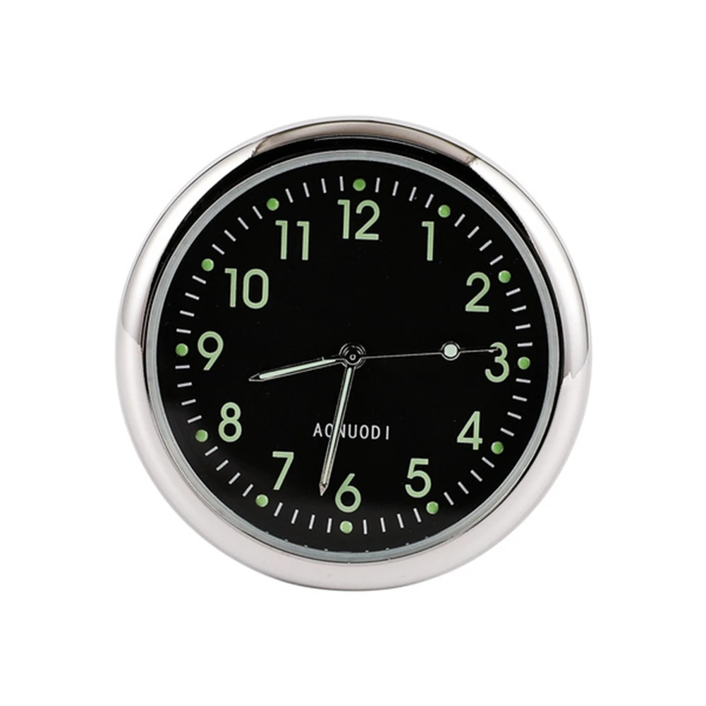 Car Clock Luminous Dashboard Clock Automobiles Internal Stick-on Digital Watch Mechanics Quartz Clocks Accessories, B