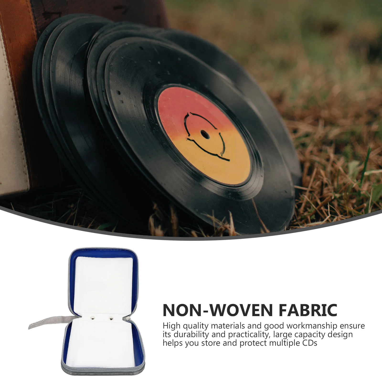 

Cabilock Portable CD DVD Organizer Case Holder for Movies Home Storage Pouch Disc Binder Bag Capacity Holder